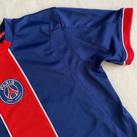 {PSG} Paris Saint-Germain FC Soccer Team Fan Jersey Style Pullover Blue/Red 14A - Picture 6 of 16